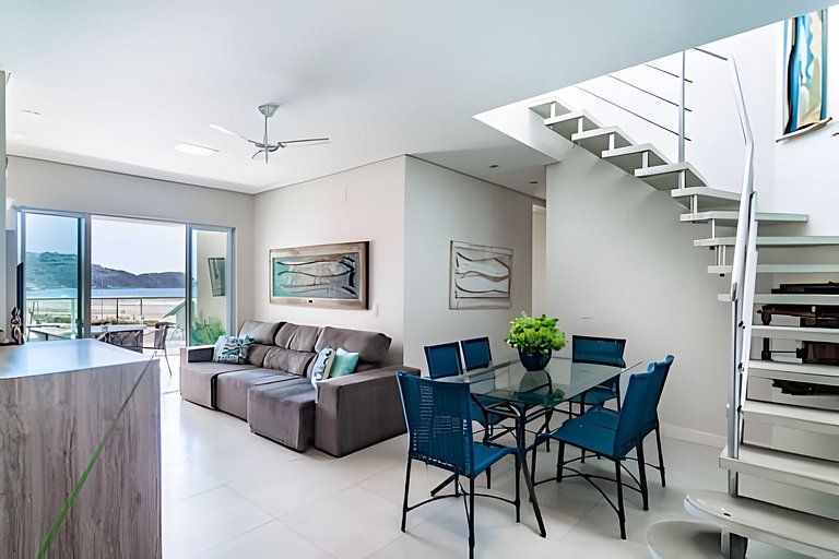 Duplex Frente ao Mar com Jacuzzi