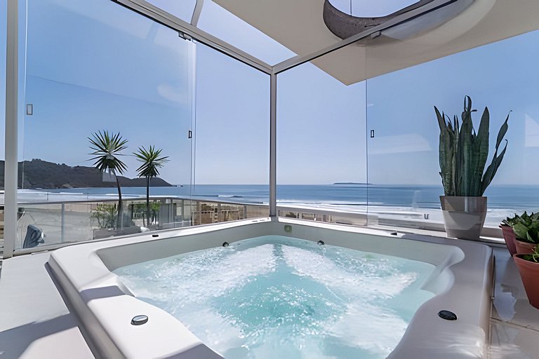 Duplex Frente ao Mar com Jacuzzi