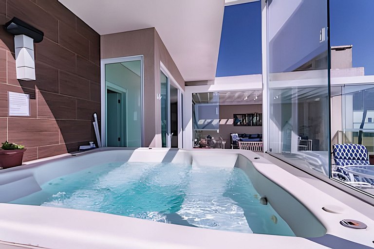 Duplex Frente ao Mar com Jacuzzi
